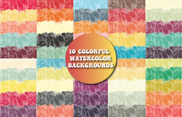10 Colorful Watercolor Backgrounds: Vibrant Design Assets