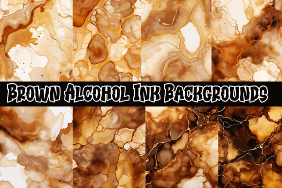 Brown Alcohol Ink Backgrounds: A Designer's Deep Dive