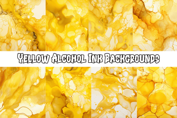 Capturing Energy: The Visual Power of Yellow Alcohol Ink Backgrounds