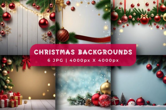 Christmas Background Digital Papers: Elevate Your Holiday Projects