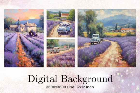 Creating a Serene Brand with Lavender Fields Flower Backgrounds