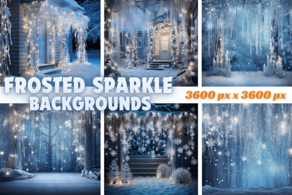 Enchanting Frosted Sparkle Backgrounds for Winter Magic