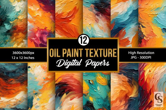 Rich Digital Textures: Oil Paint Seamless Backgrounds