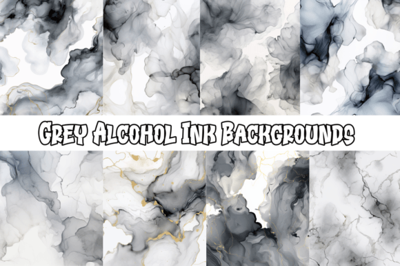 The Quiet Power of Grey Alcohol Ink Backgrounds