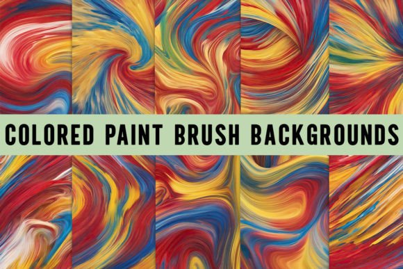 Unleash Creativity with Colored Paint Brush Backgrounds