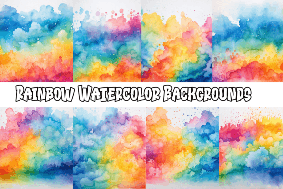 Unleashing Creative Energy with Rainbow Watercolor Backgrounds