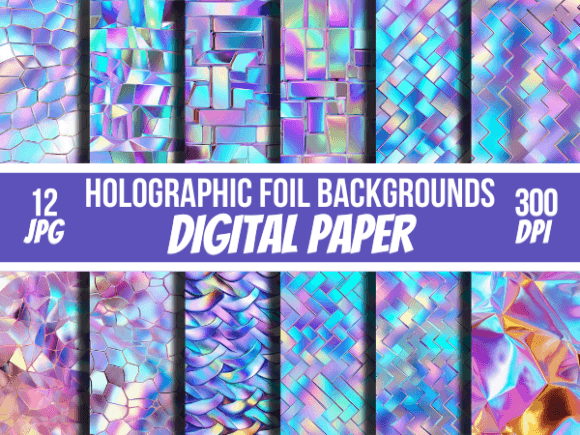 Unlocking Iridescence: Mastering Holographic Foil Papers Backgrounds JPG
