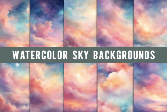 Watercolor Sky Backgrounds: Elevate Your Creative Projects